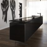 kitchen worktop in Quartz Iconic-Black Single Unit