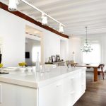 Kitchen Island in White Quartz 100mm profile